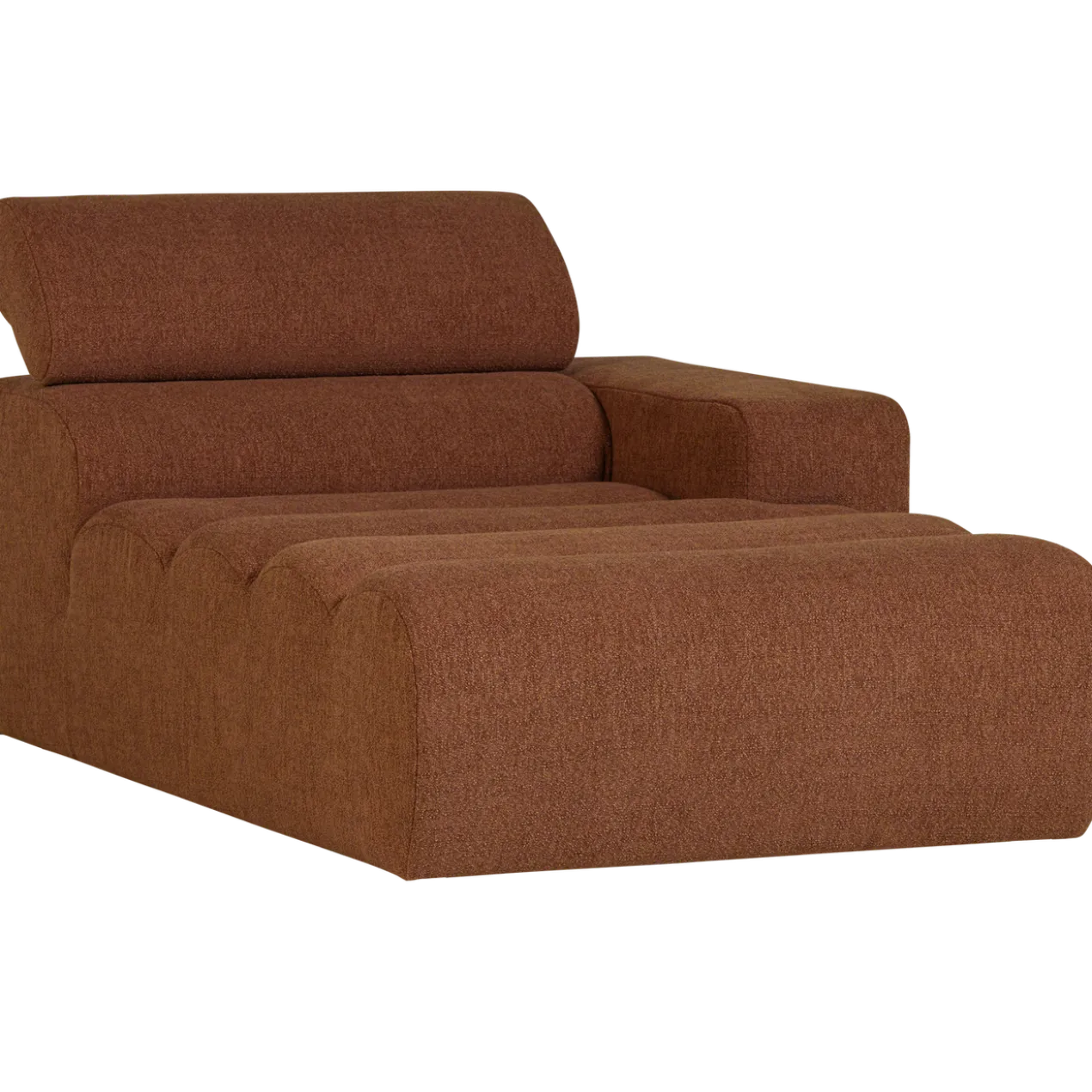 Novi chaise longue element arm rechts boucle terra