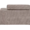 Novi chaise longue element arm rechts ribstof zand