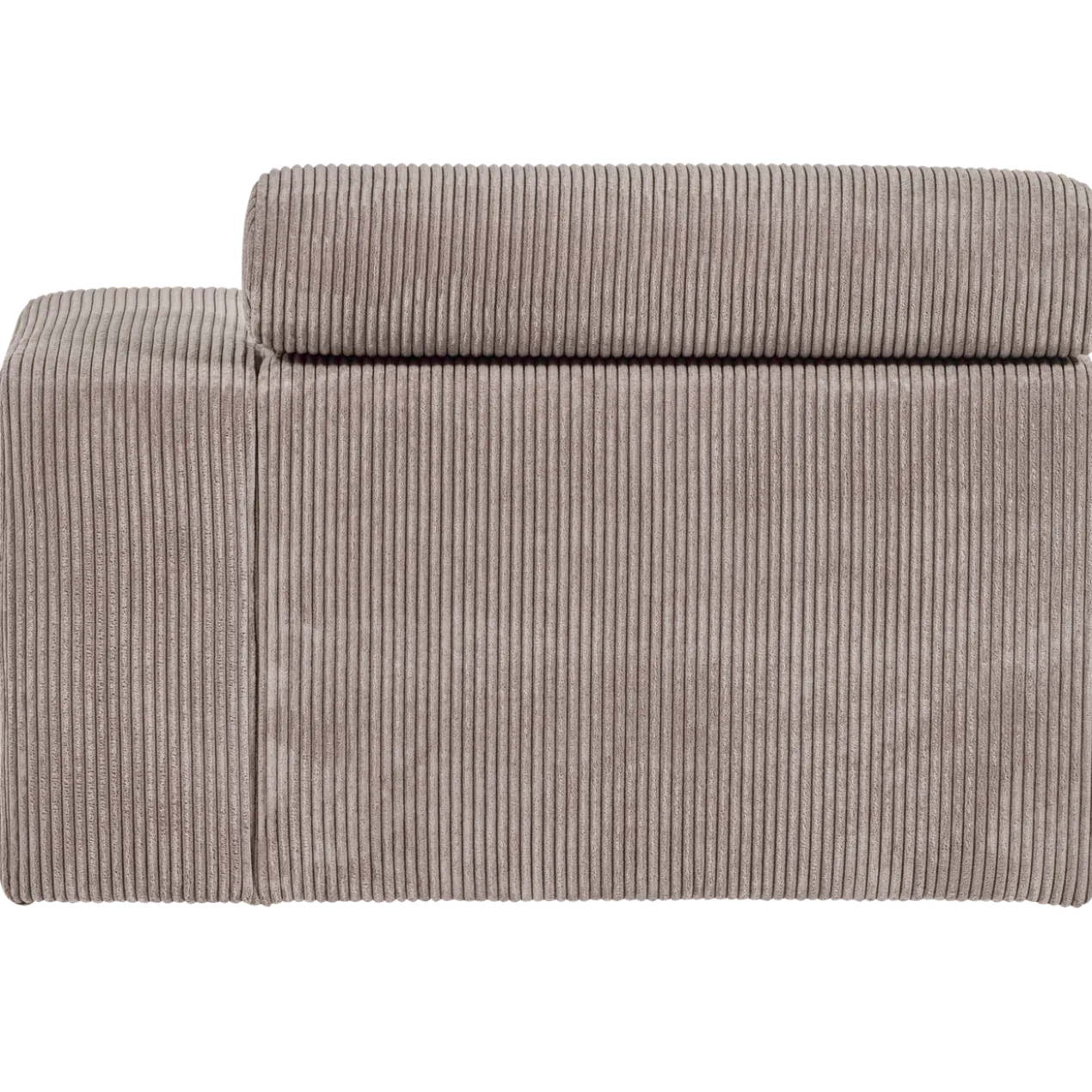 Novi chaise longue element arm rechts ribstof zand
