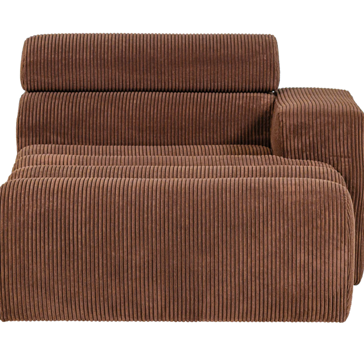 Novi chaise longue element arm rechts ribstof terra