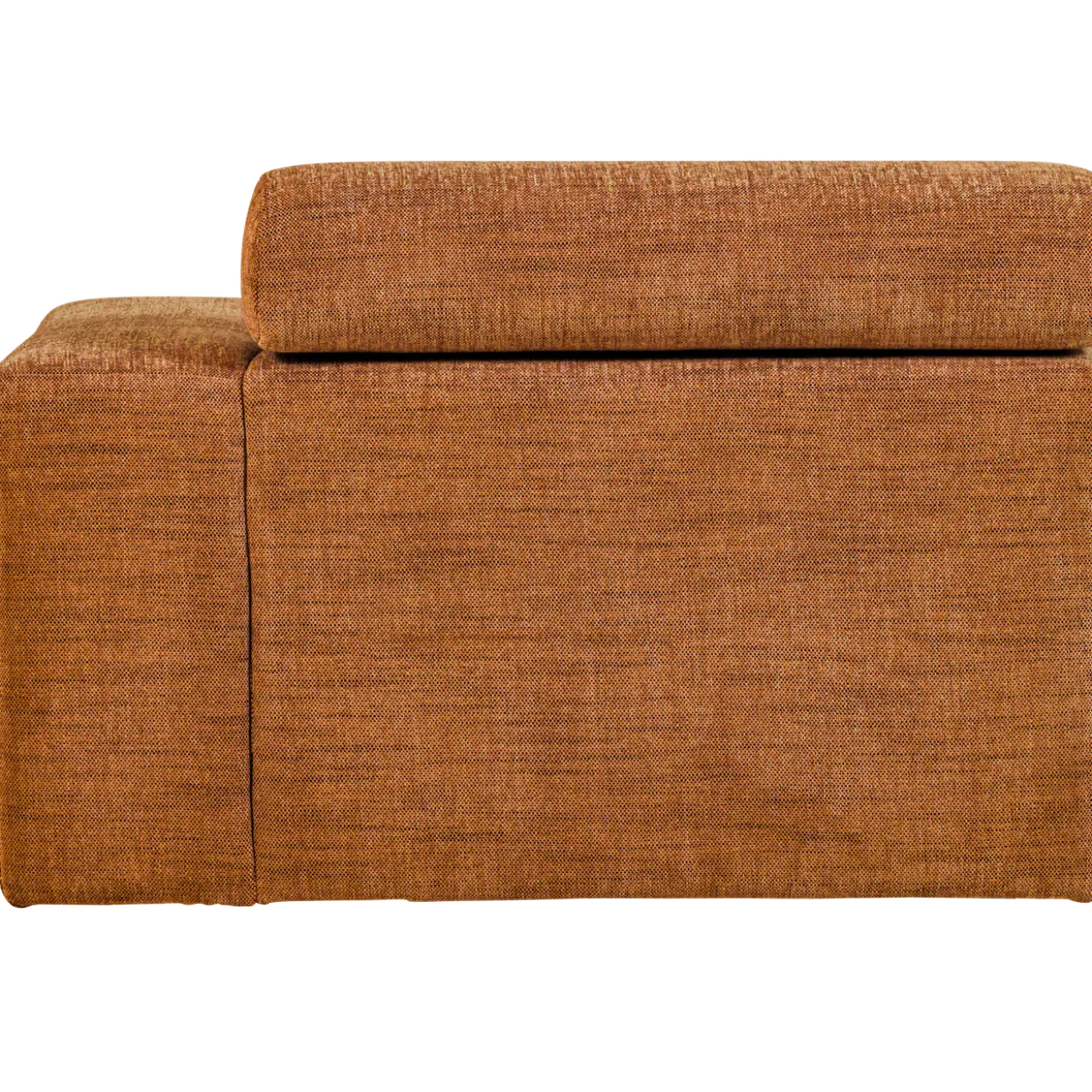 Novi chaise longue element arm rechts oranje melange