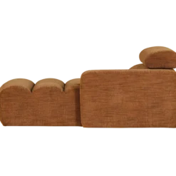 Novi chaise longue element arm rechts oranje melange
