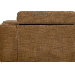 Novi chaise longue element arm rechts karamelbruin melange