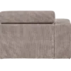 Novi chaise longue element arm links ribstof zand