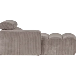 Novi chaise longue element arm links ribstof zand