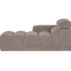 Novi chaise longue element arm links ribstof zand