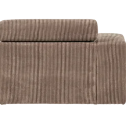 Novi chaise longue element arm links ribstof taupe