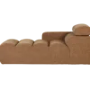 Novi chaise longue element arm links boucle karamelbruin