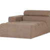 Novi chaise longue element arm links boucle taupe