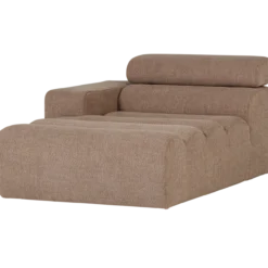 Novi chaise longue element arm links boucle taupe