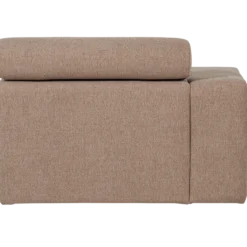 Novi chaise longue element arm links boucle taupe
