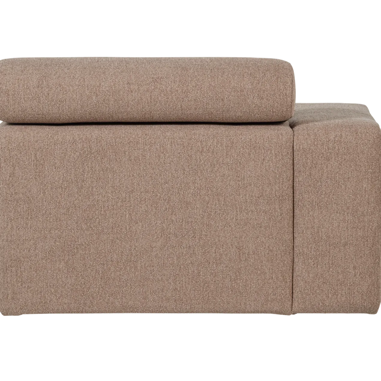 Novi chaise longue element arm links boucle taupe