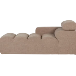 Novi chaise longue element arm links boucle taupe