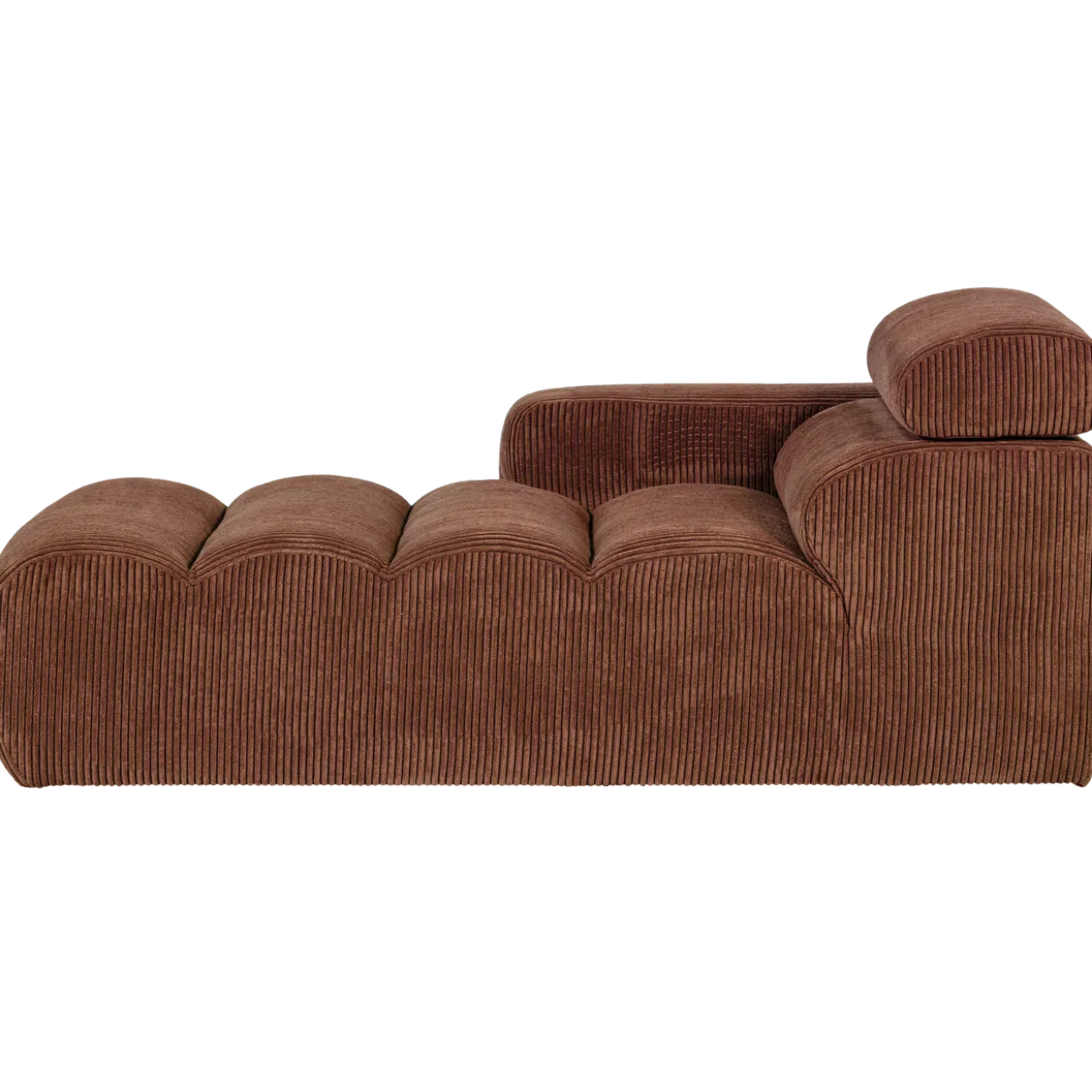 Novi chaise longue element arm links ribstof terra