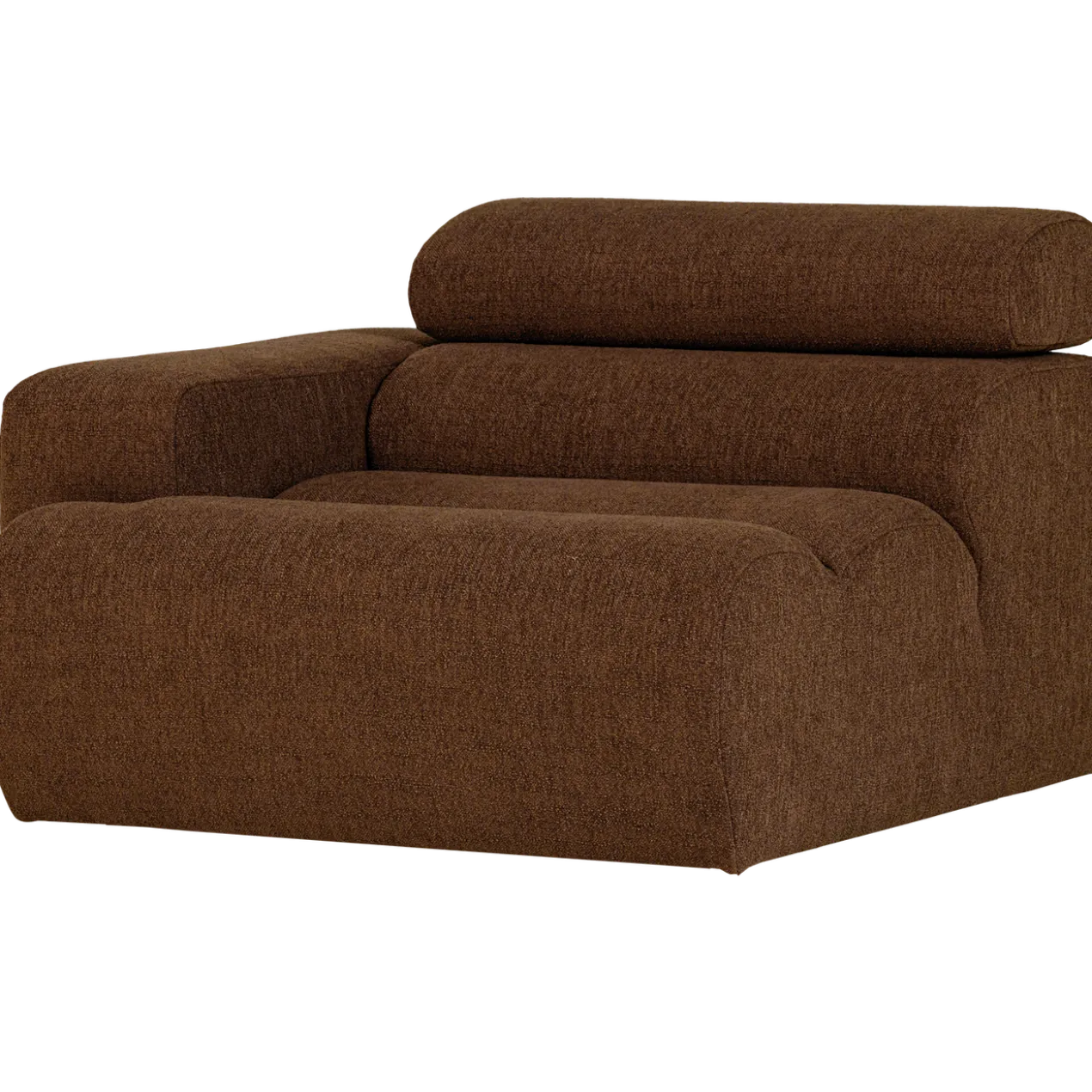 Novi 1-zits element arm links boucle mokkabruin