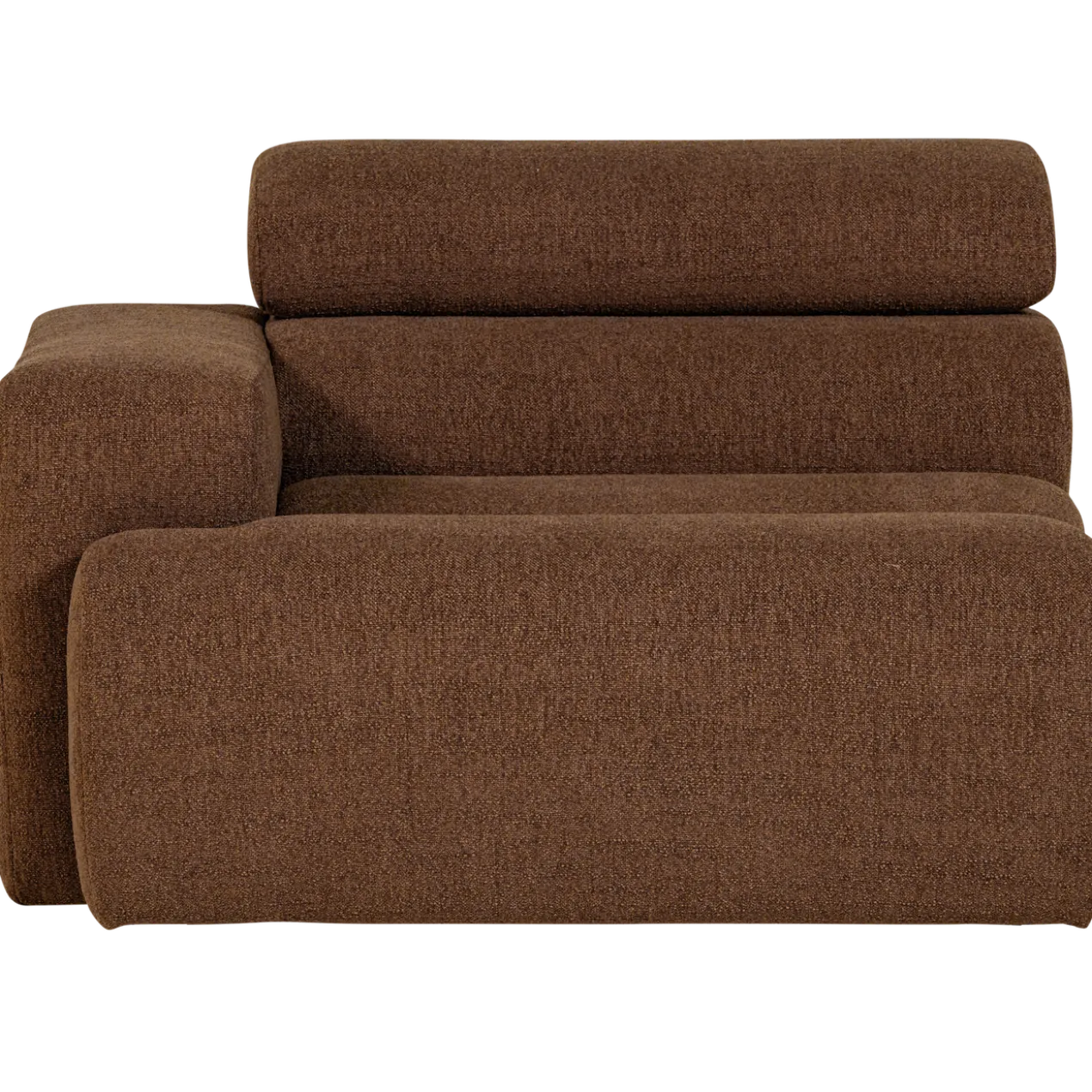 Novi 1-zits element arm links boucle mokkabruin