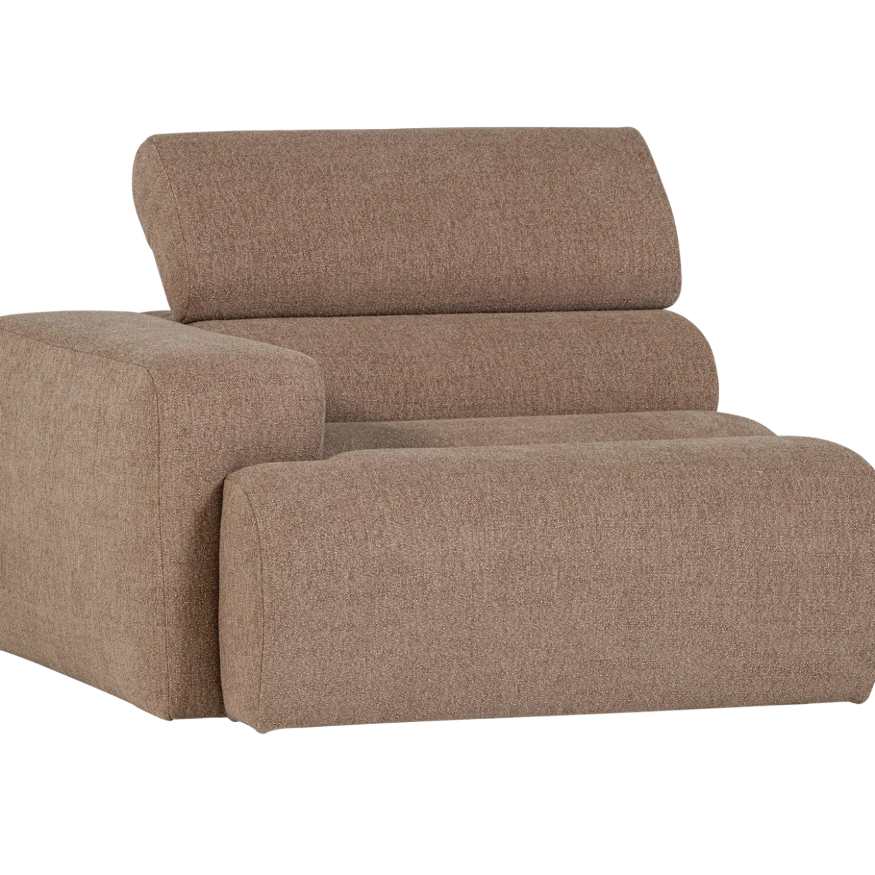 Novi 1-zits element arm links boucle taupe