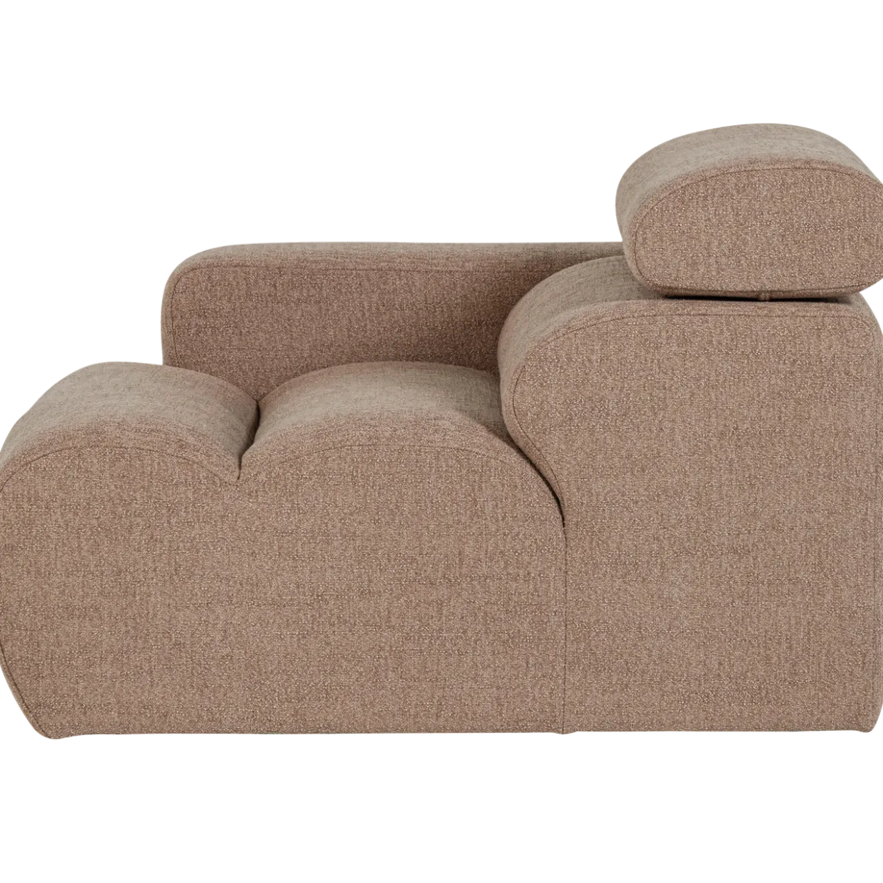 Novi 1-zits element arm links boucle taupe