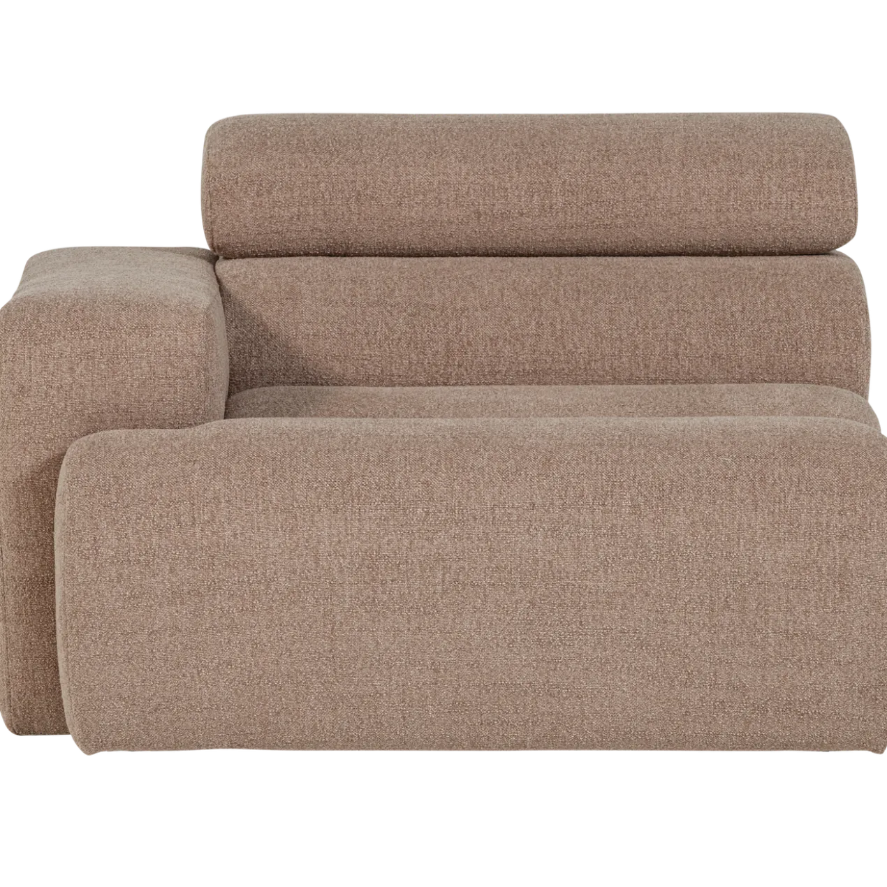 Novi 1-zits element arm links boucle taupe