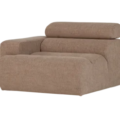 Novi 1-zits element arm links boucle taupe
