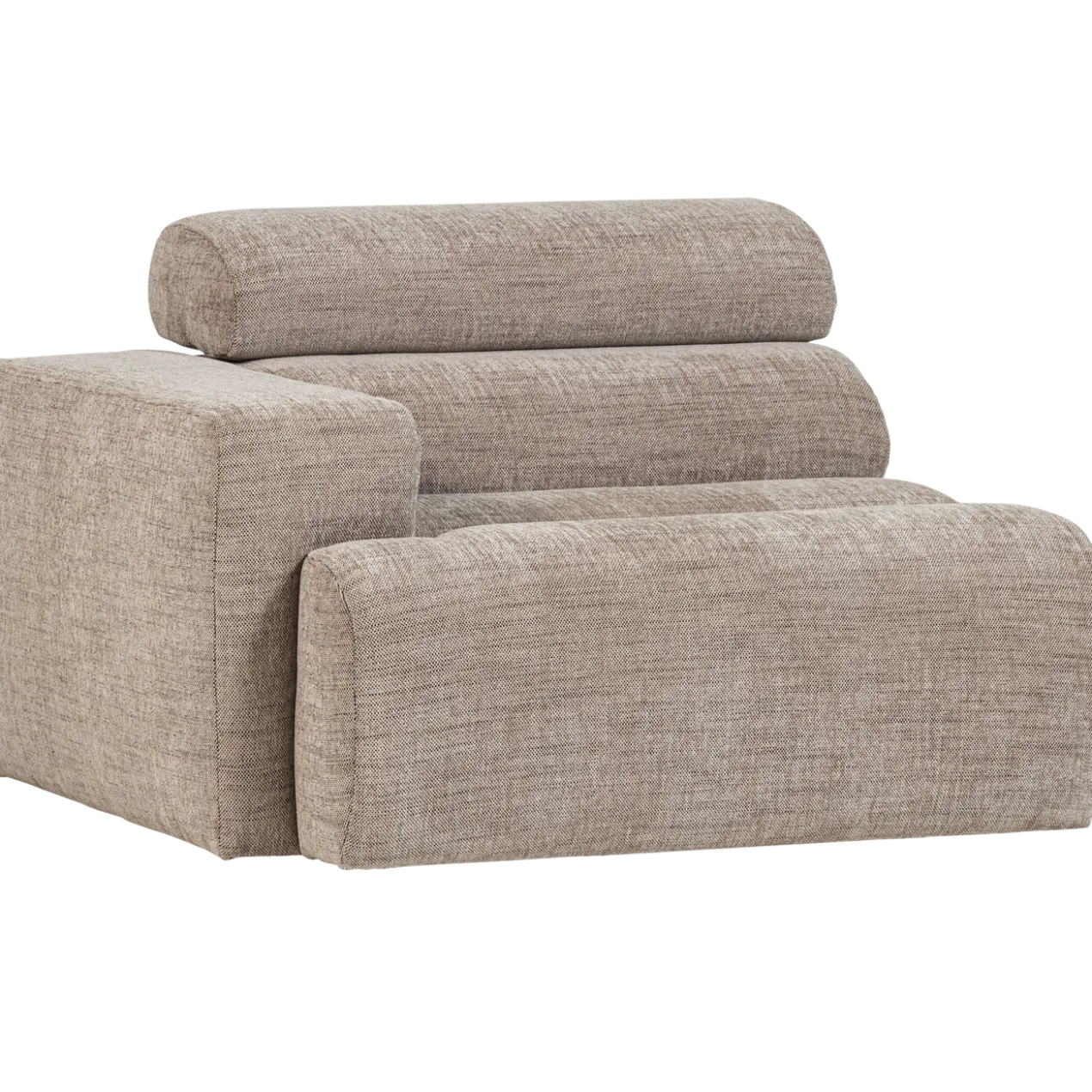 Novi 1-zits element arm links naturel melange