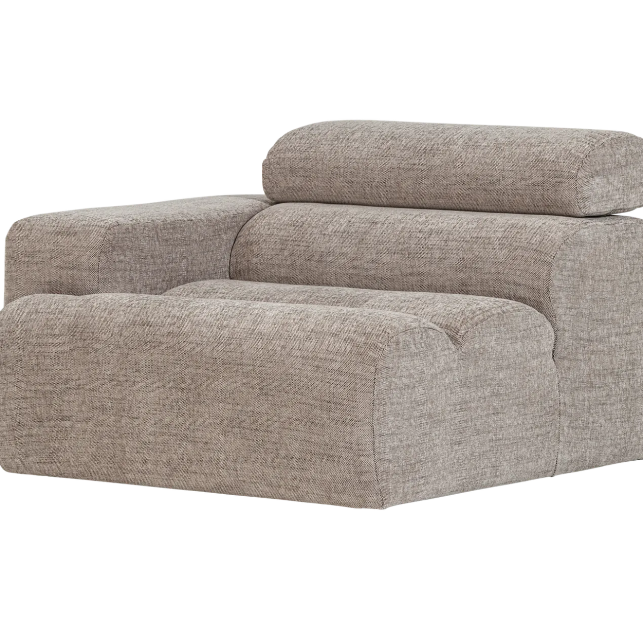 Novi 1-zits element arm links naturel melange