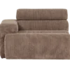 Novi 1-zits element arm links ribstof taupe