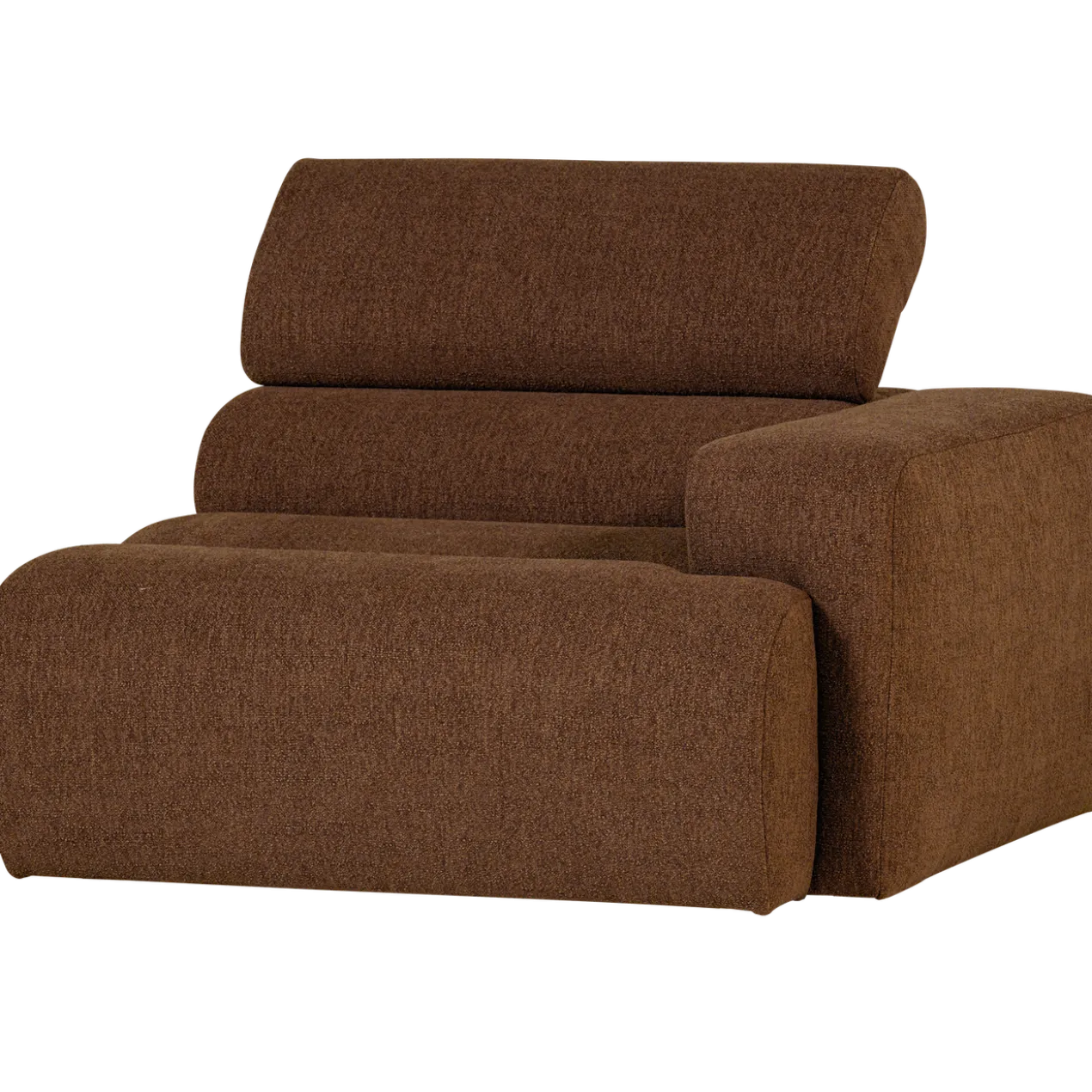 Novi 1-zits element arm rechts boucle mokkabruin