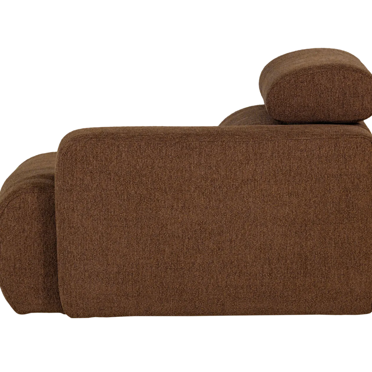 Novi 1-zits element arm rechts boucle mokkabruin