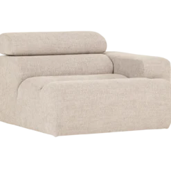 Novi 1-zits element arm rechts boucle naturel