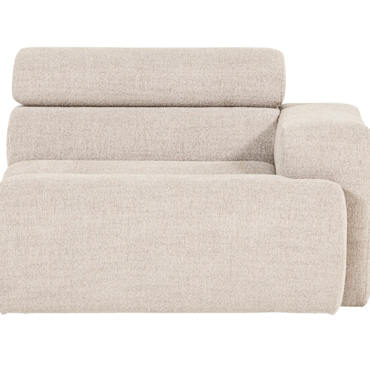 Novi 1-zits element arm rechts boucle naturel