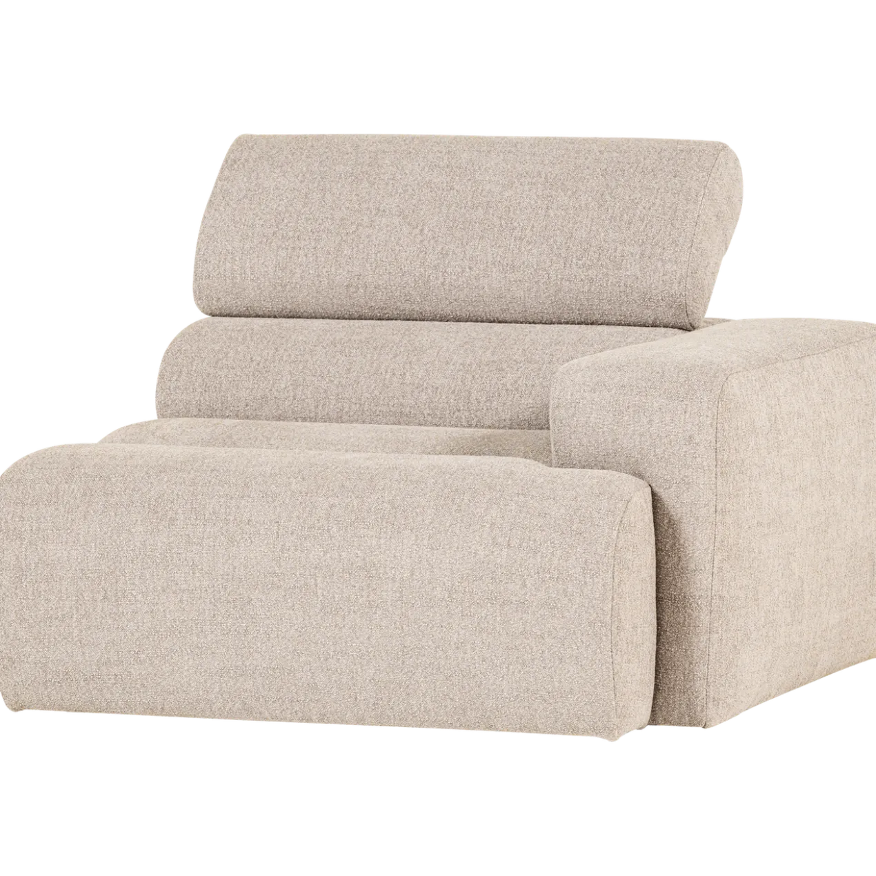 Novi 1-zits element arm rechts boucle naturel