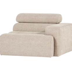 Novi 1-zits element arm rechts boucle naturel
