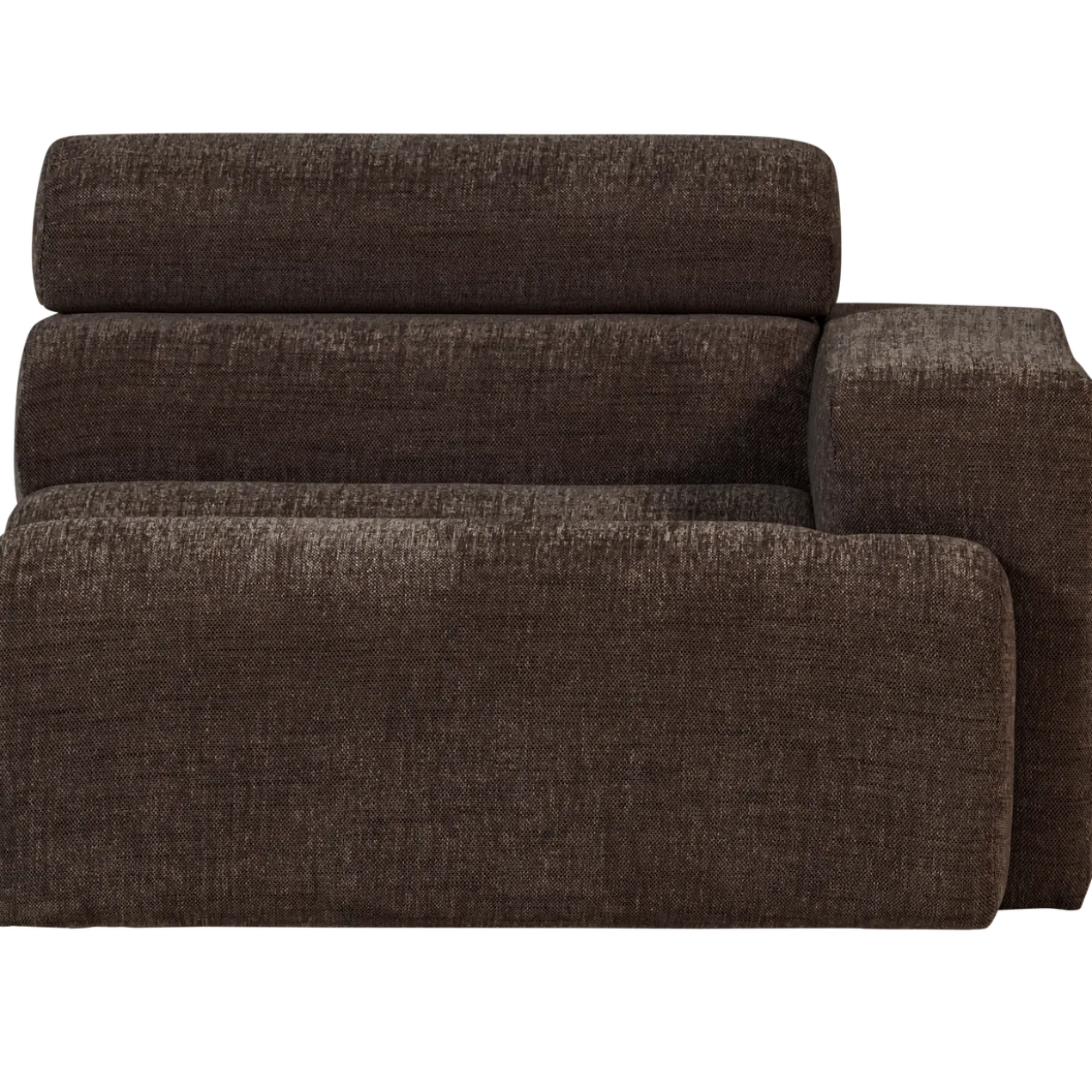 Novi 1-zits element arm rechts donkerbruin melange