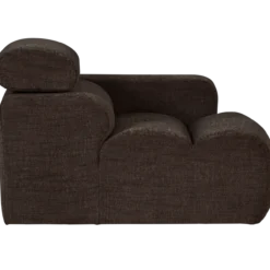 Novi 1-zits element arm rechts donkerbruin melange