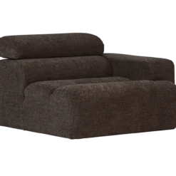 Novi 1-zits element arm rechts donkerbruin melange