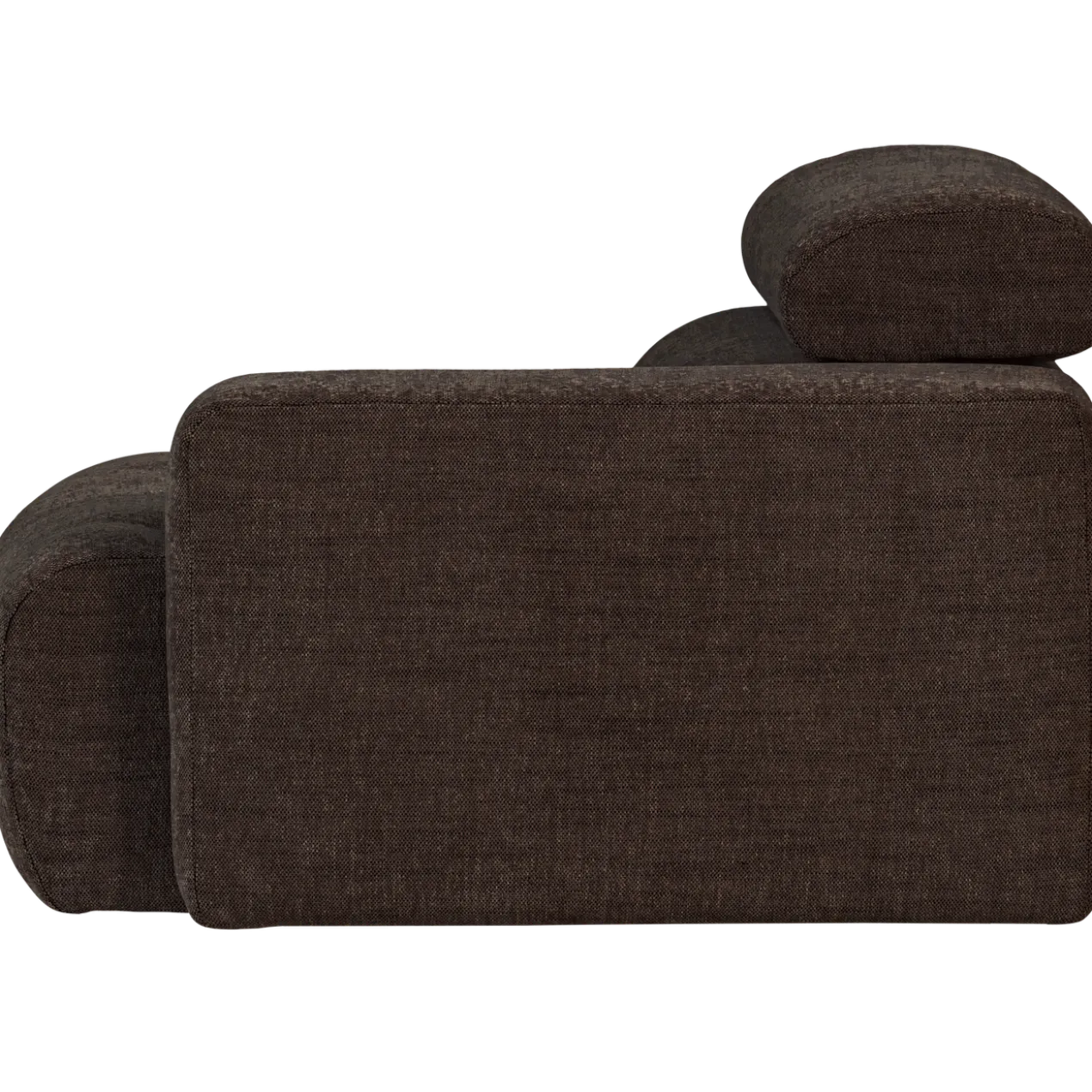 Novi 1-zits element arm rechts donkerbruin melange