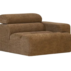 Novi 1-zits element arm rechts karamelbruin melange