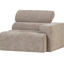 Novi 1-zits element arm rechts naturel melange
