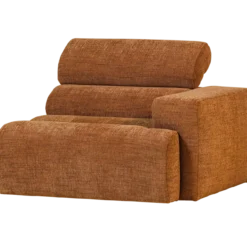 Novi 1-zits element arm rechts oranje melange