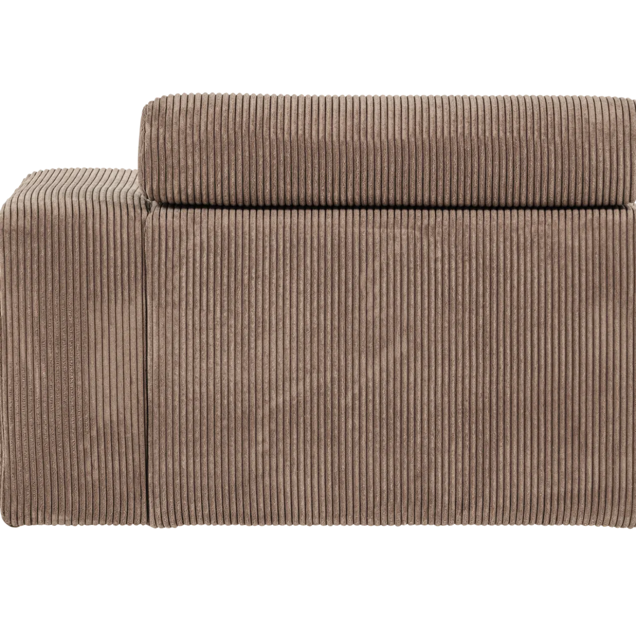 Novi 1-zits element arm rechts ribstof taupe