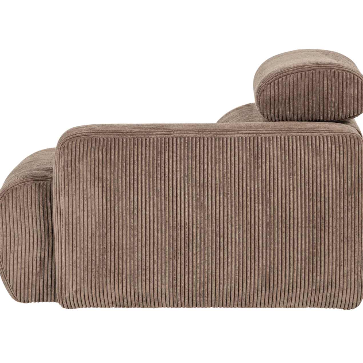 Novi 1-zits element arm rechts ribstof taupe