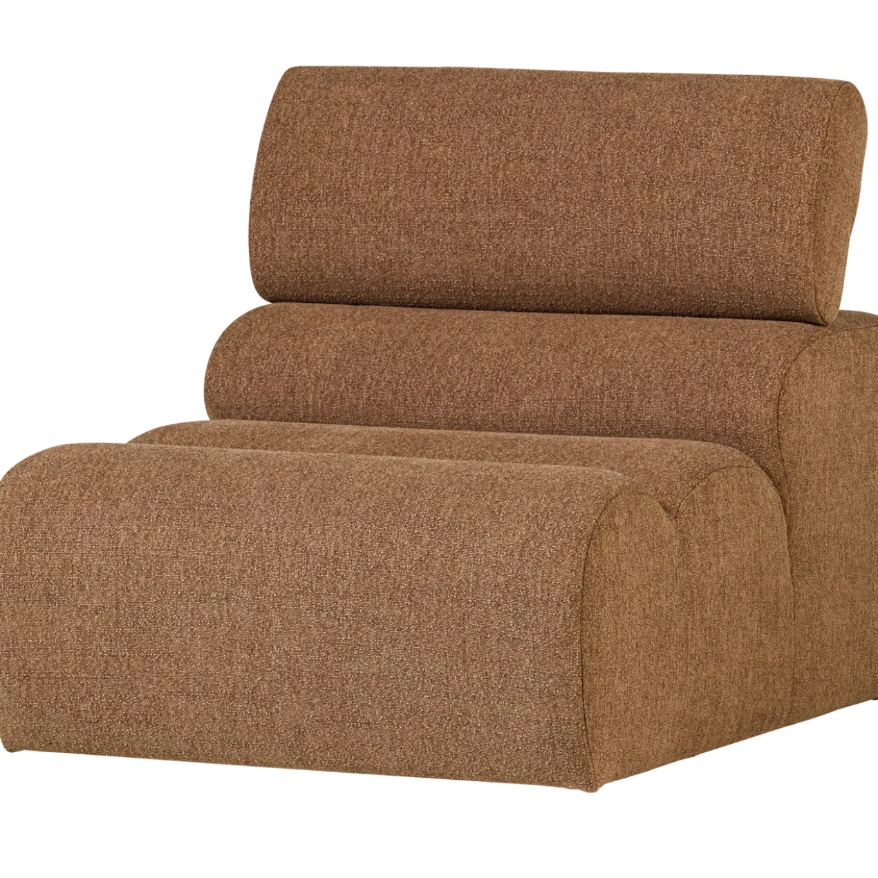 Novi 1-zits element boucle karamelbruin