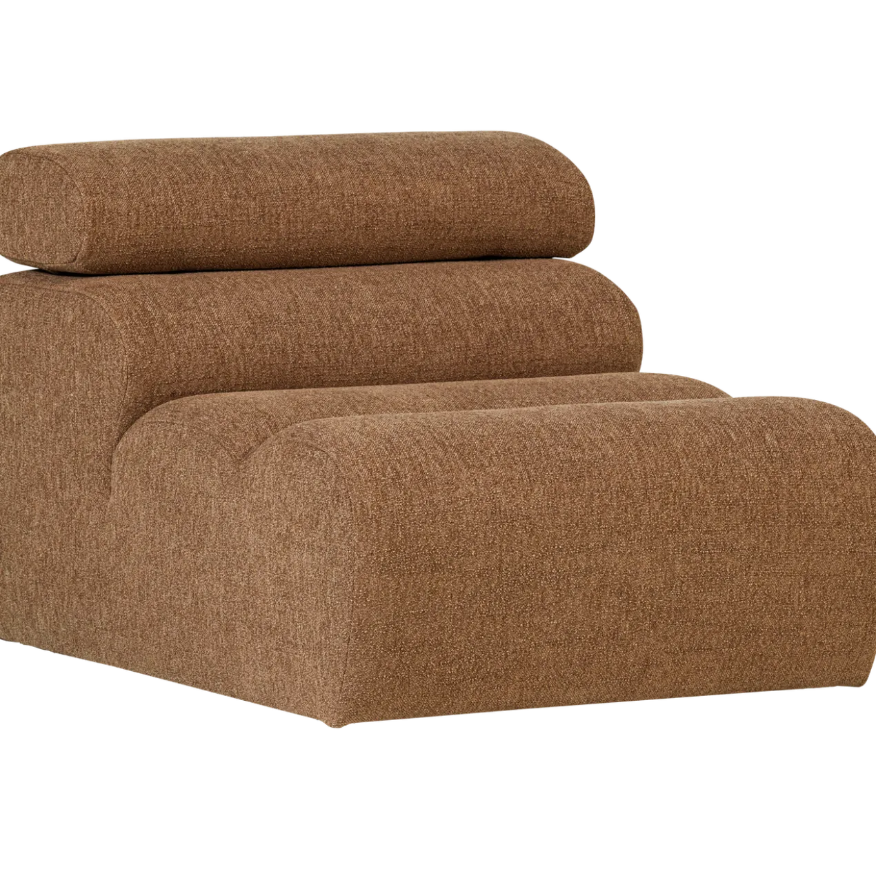 Novi 1-zits element boucle karamelbruin