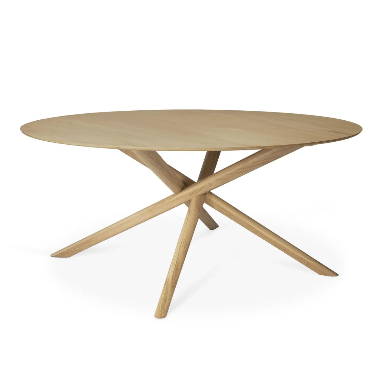 Oak Mikado eettafel - rond 150 - eiken