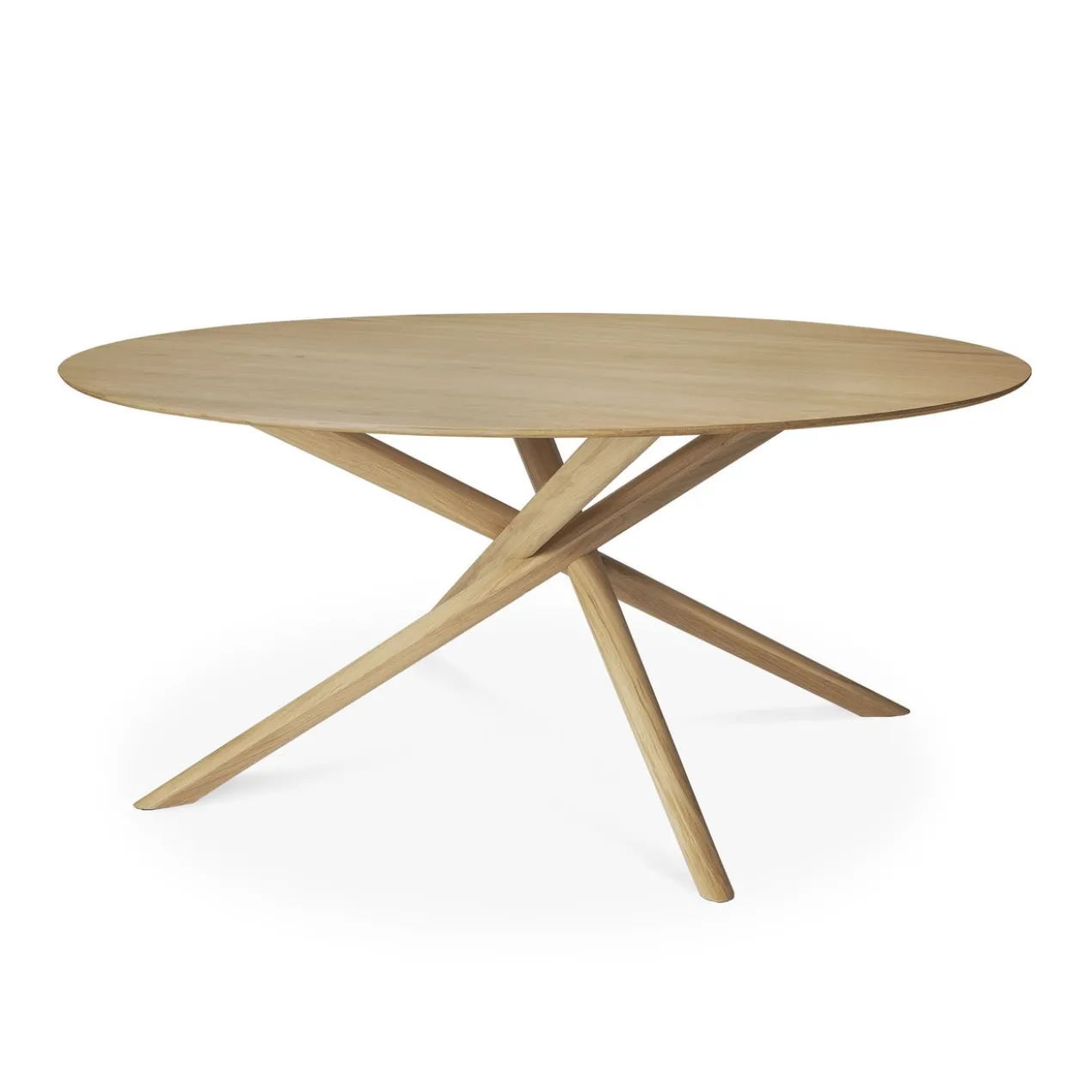 Oak Mikado eettafel - rond 150 - eiken