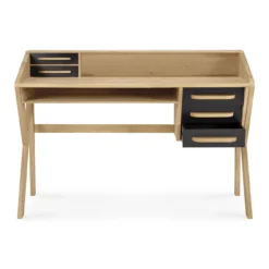Oak Origami desk - black