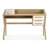 Oak Origami desk - cream