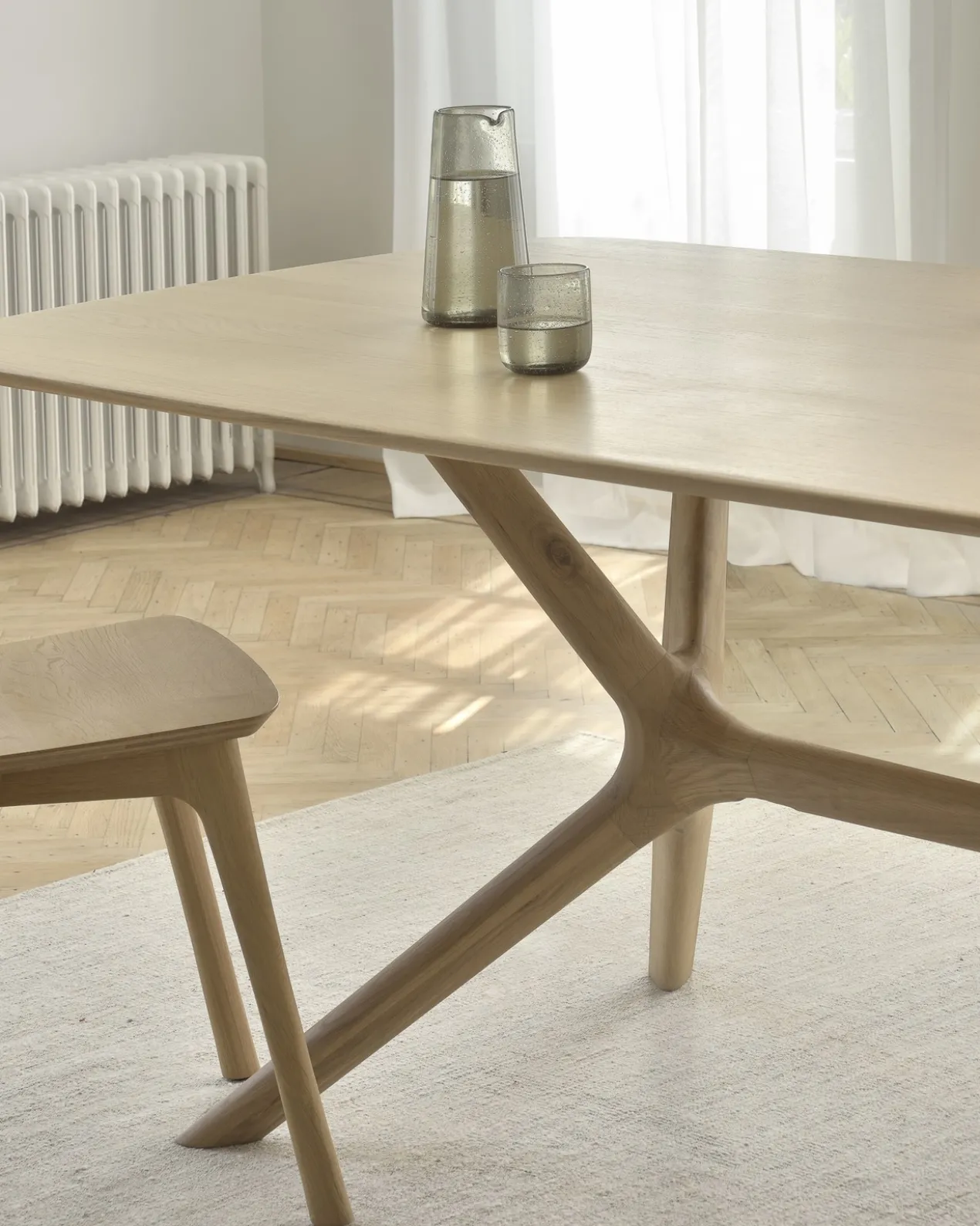 Oak X eettafel - 224x100