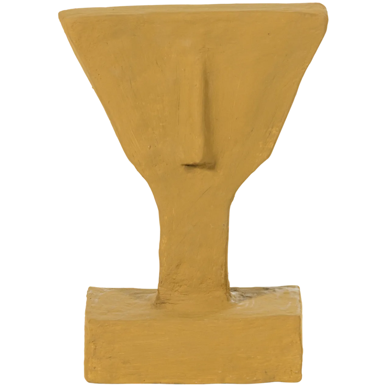 Olen ornament papier mache honinggeel